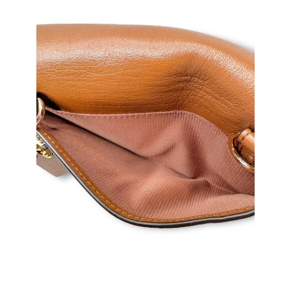 Coach Brown Leather Wallet Purse Phone Holder Removable Strap Snap Closure - Picture 13 of 13